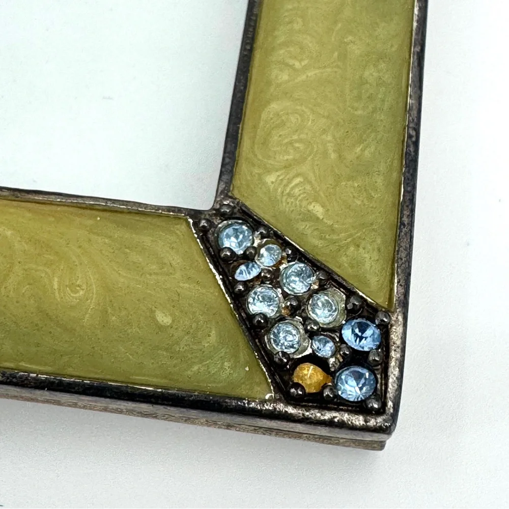VTG Jay Strongwater Leland Emerald Enamel & Swarovski Crystal 2.75